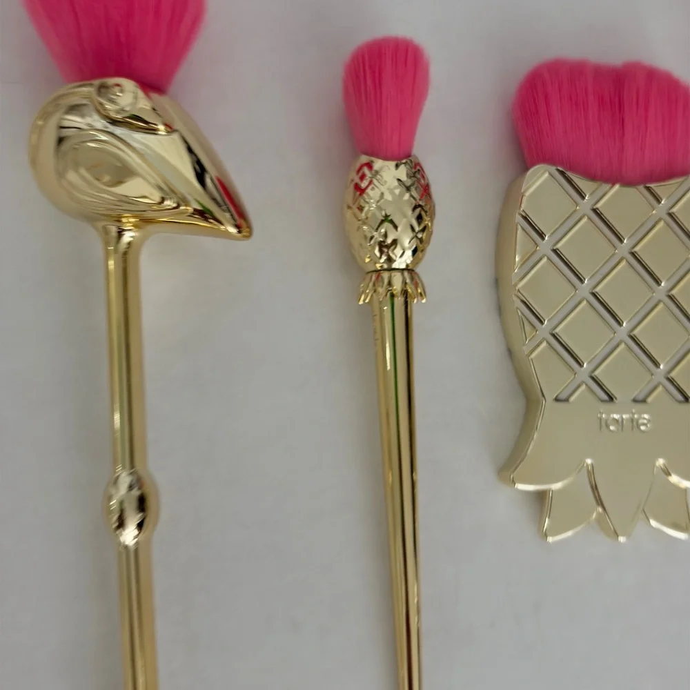 Tarte Pink and Gold Tropical Makeup Brush Set